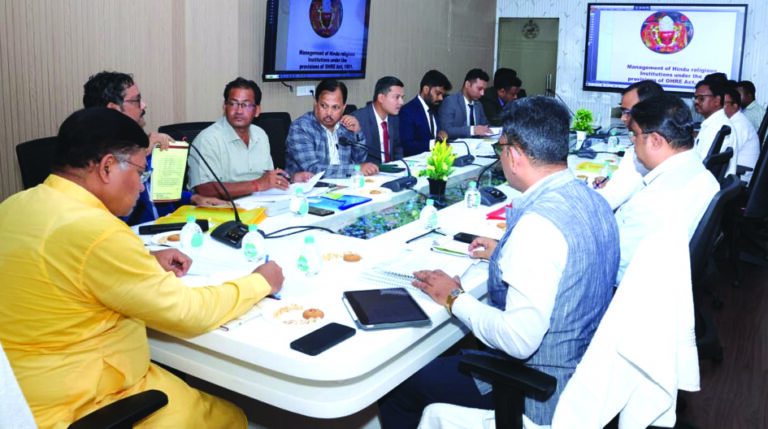 Temple management meeting