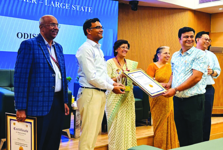 Oral Health hygine award to Odisha