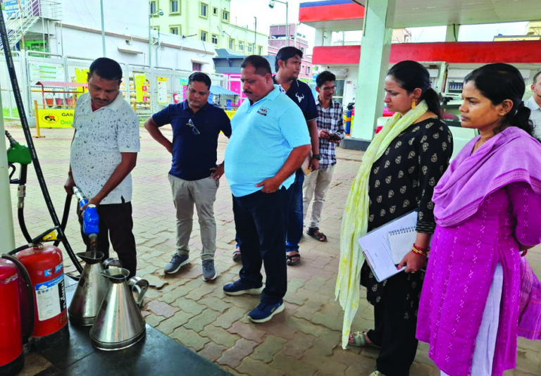 Raid on Petrol pump
