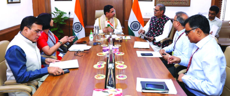 K V Singhdeo met Prahallad Joshi