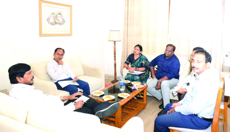 Ramdas Ahawale review meeting