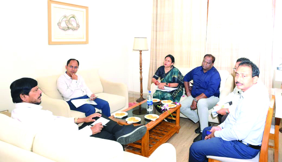 Ramdas Ahawale review meeting