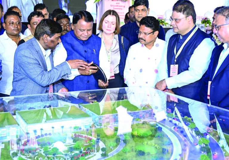 Semiconductor plant foundatuon stone laying