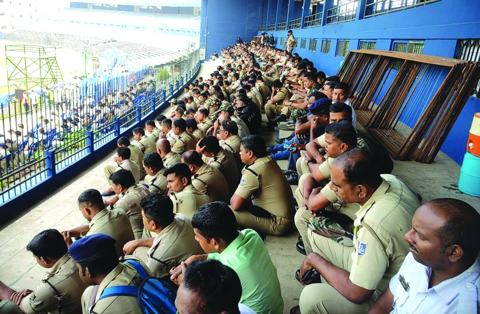 Police preparedness for Cricket Match at Barabati