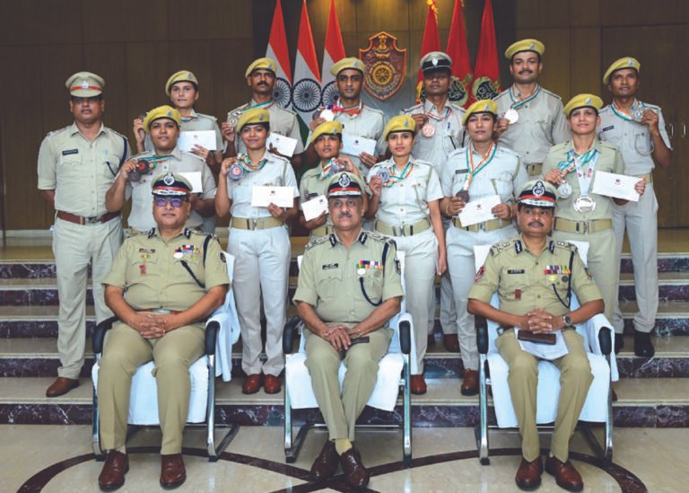 DGP felicitated Odisha police sports persons