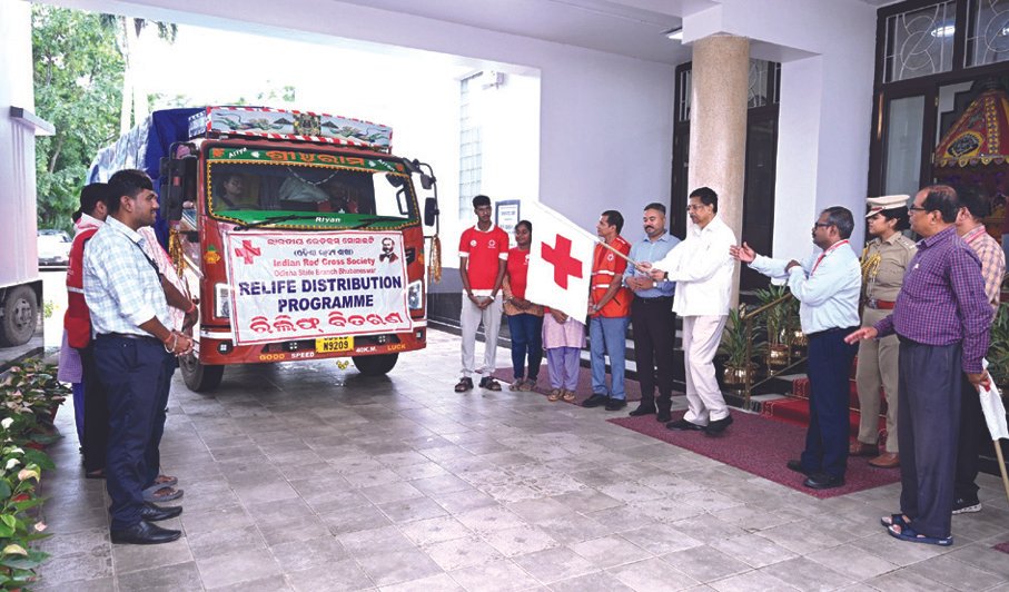 Redcross relief sent for flood affected